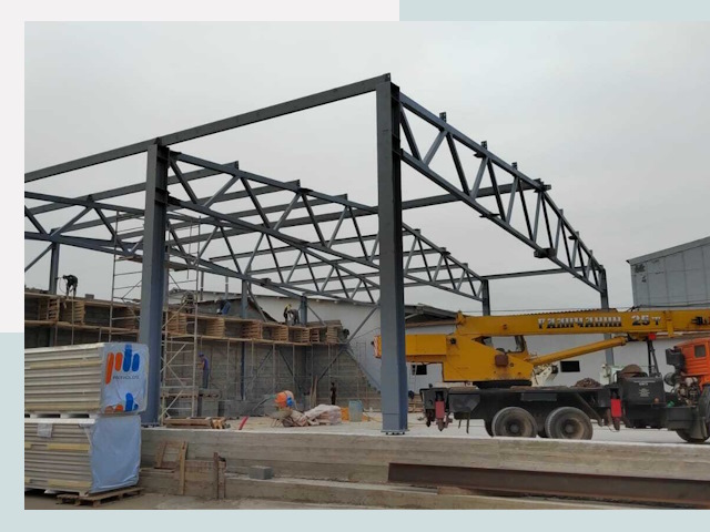 Строительство цехов в Тайшете