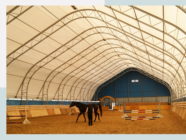 Строительство конных манежей в Тайшете