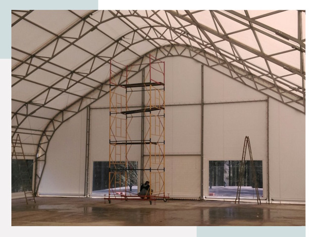 Шатровые ангары в Тайшете