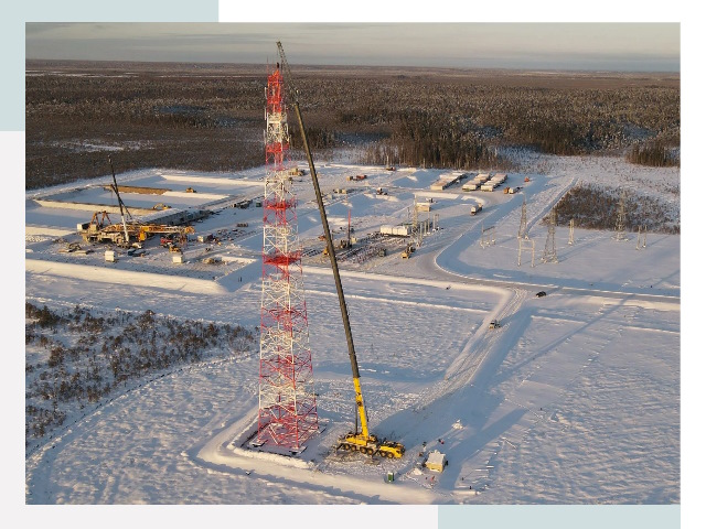 Мачты связи в Тайшете