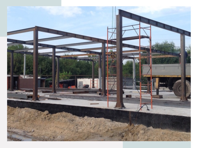 Фундамент для ангаров в Тайшете